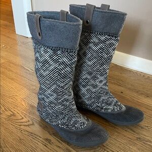 Sorel Tremblant Pull On Knit Winter/Tain Boots Sz 9 NF